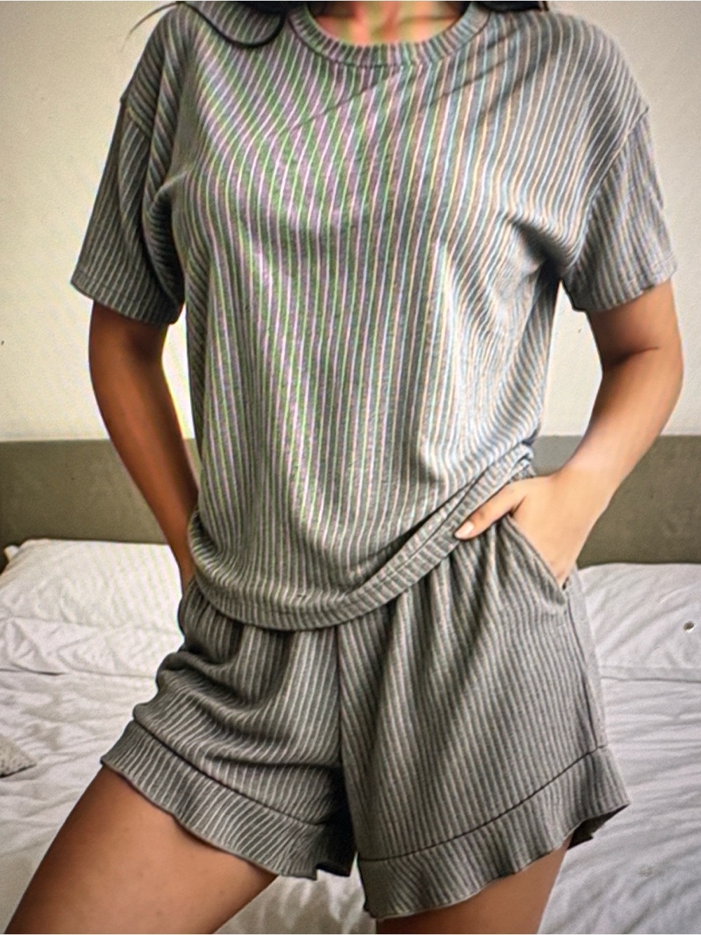 LADIES SLEEP SHORTS SET